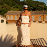 Bias Cut Midi Skirt