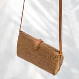 Flores Woven Rattan Handbag