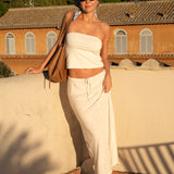 Bias Cut Midi Skirt