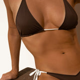 Kaia Contrast Triangle Bikini Top