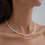 Sterling Silver Baby Pearl Necklace