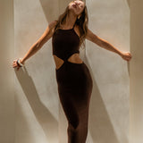 Soho Knot-Front Maxi Dress