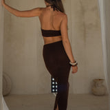 Soho Knot-Front Maxi Dress