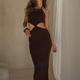 Soho Knot-Front Maxi Dress