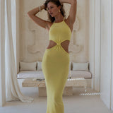 Soho Knot-Front Maxi Dress